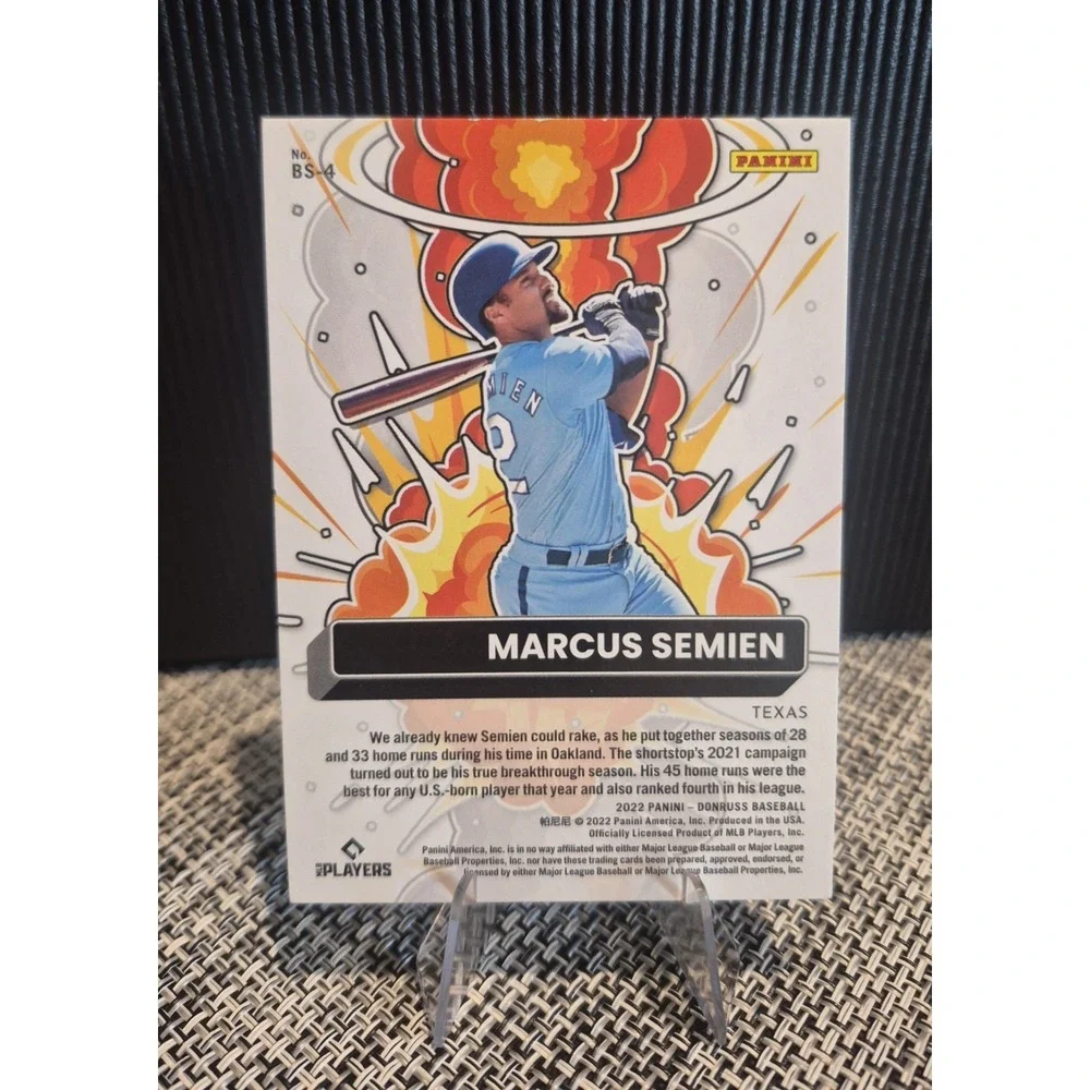 2022 Panini Donruss - Bomb Squad Marcus Semien #BS-4 /999
